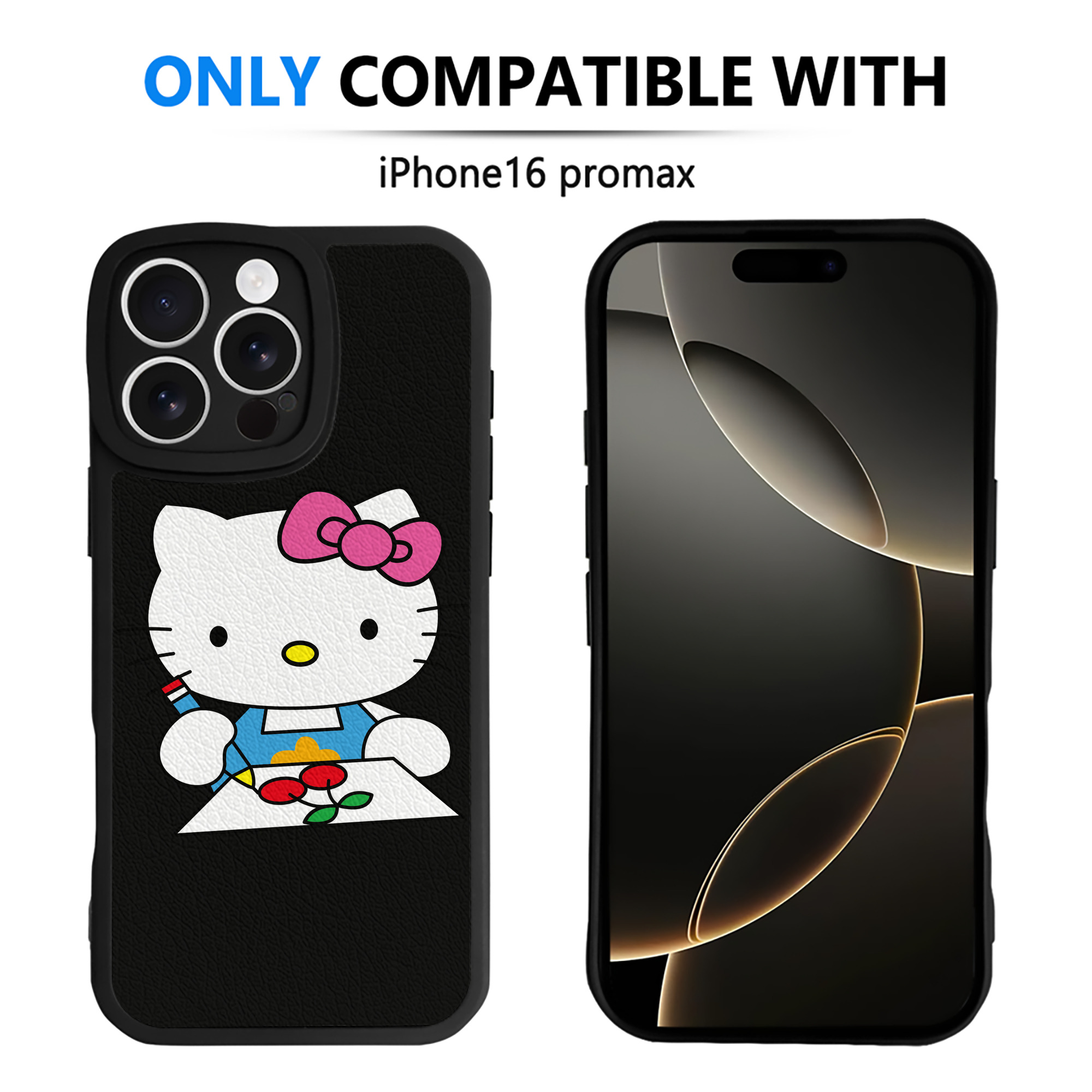 （画像用） Hello Kitty ハローキティ 【iPhone 16シリーズ対応】シリコンスマホケース（レザー調） 材質：シリコン